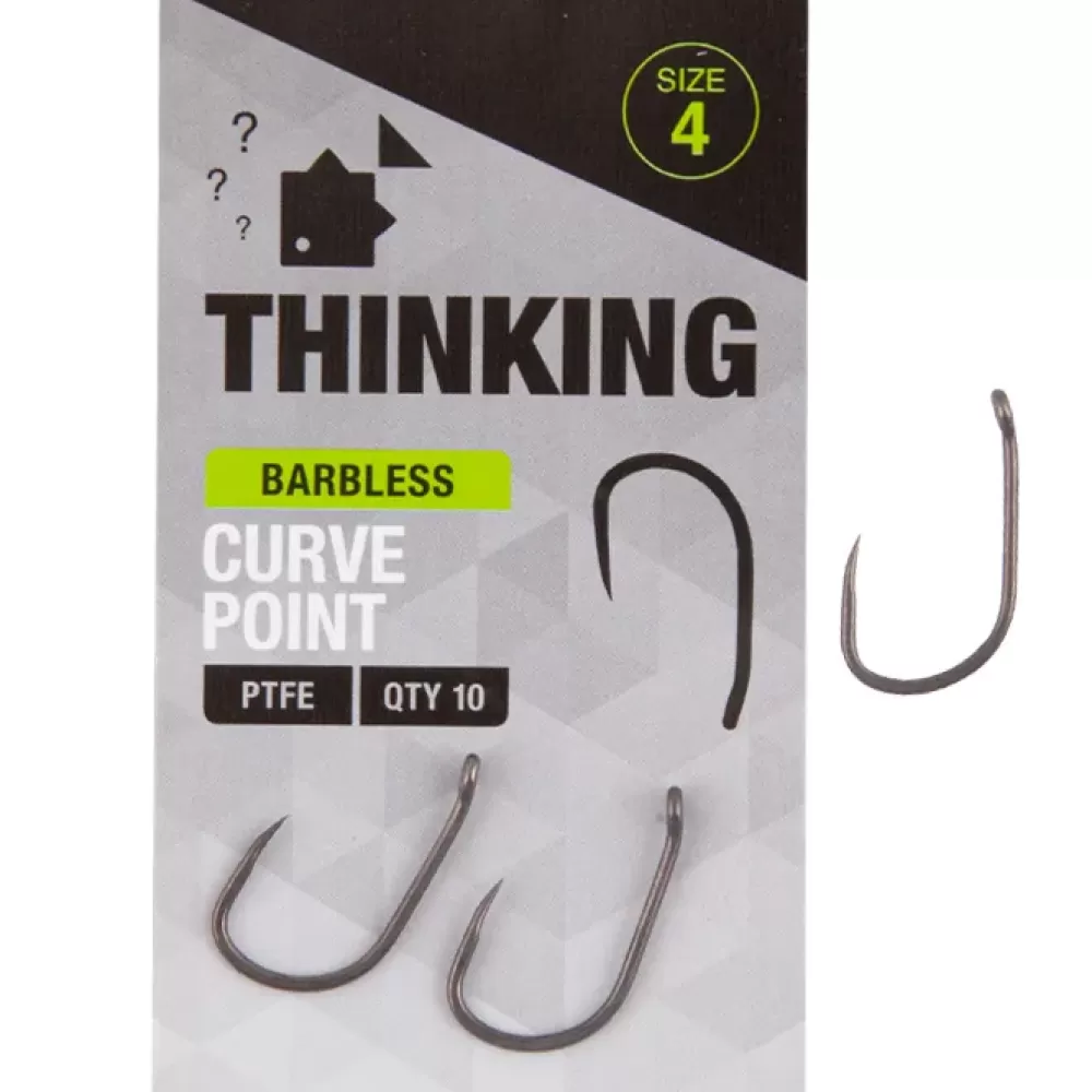 Thinking Anglers Curve Point Barbless Hooks- Terminal Tackle