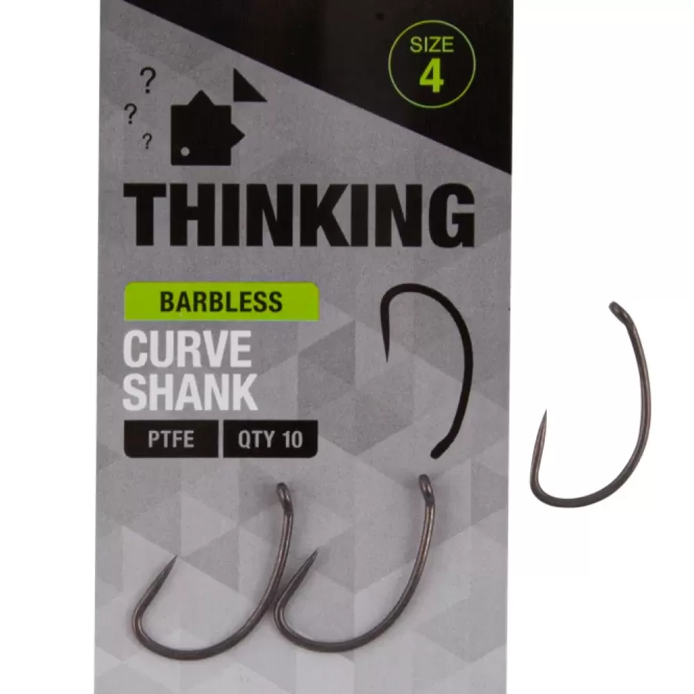 Thinking Anglers Curve Shank Barbless Hooks- Terminal Tackle