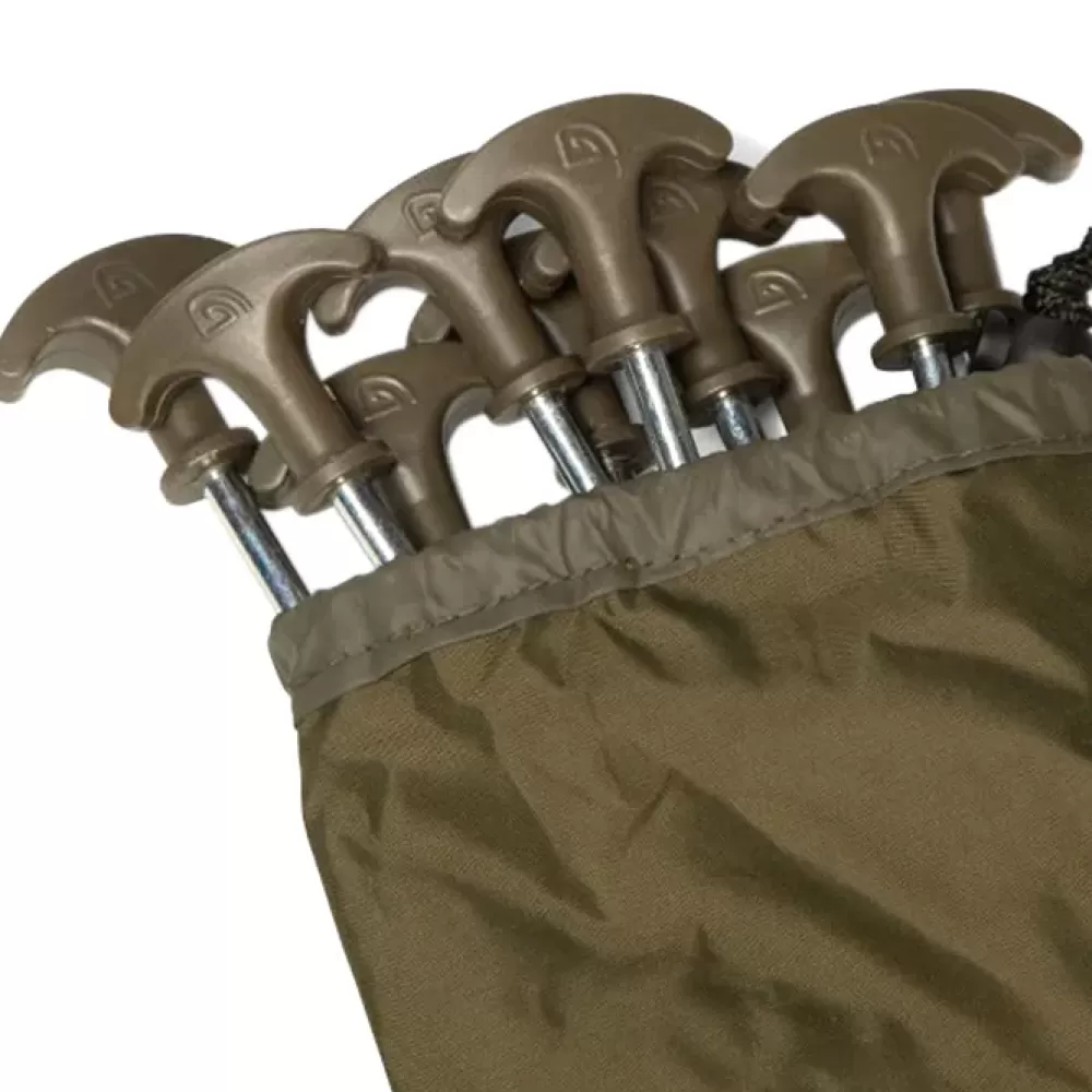 Trakker 8 Inch Fishing Peg Set - 10 Pack- Bivvies & Shelters