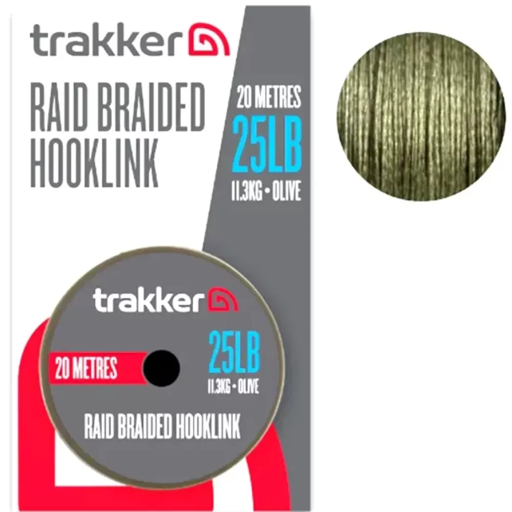 Trakker Raid Braided Hooklink 20m- Terminal Tackle