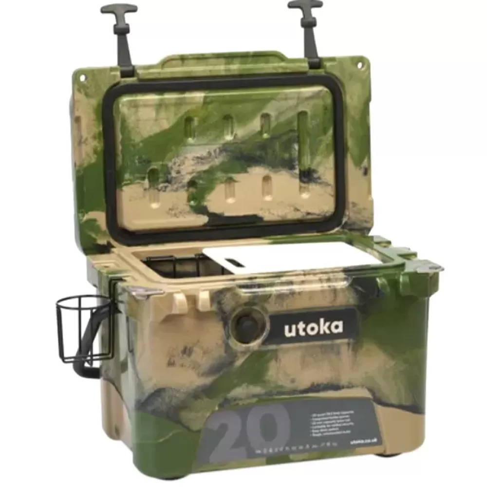 Utoka 20 Camo Cooler Fishing Box- Luggage