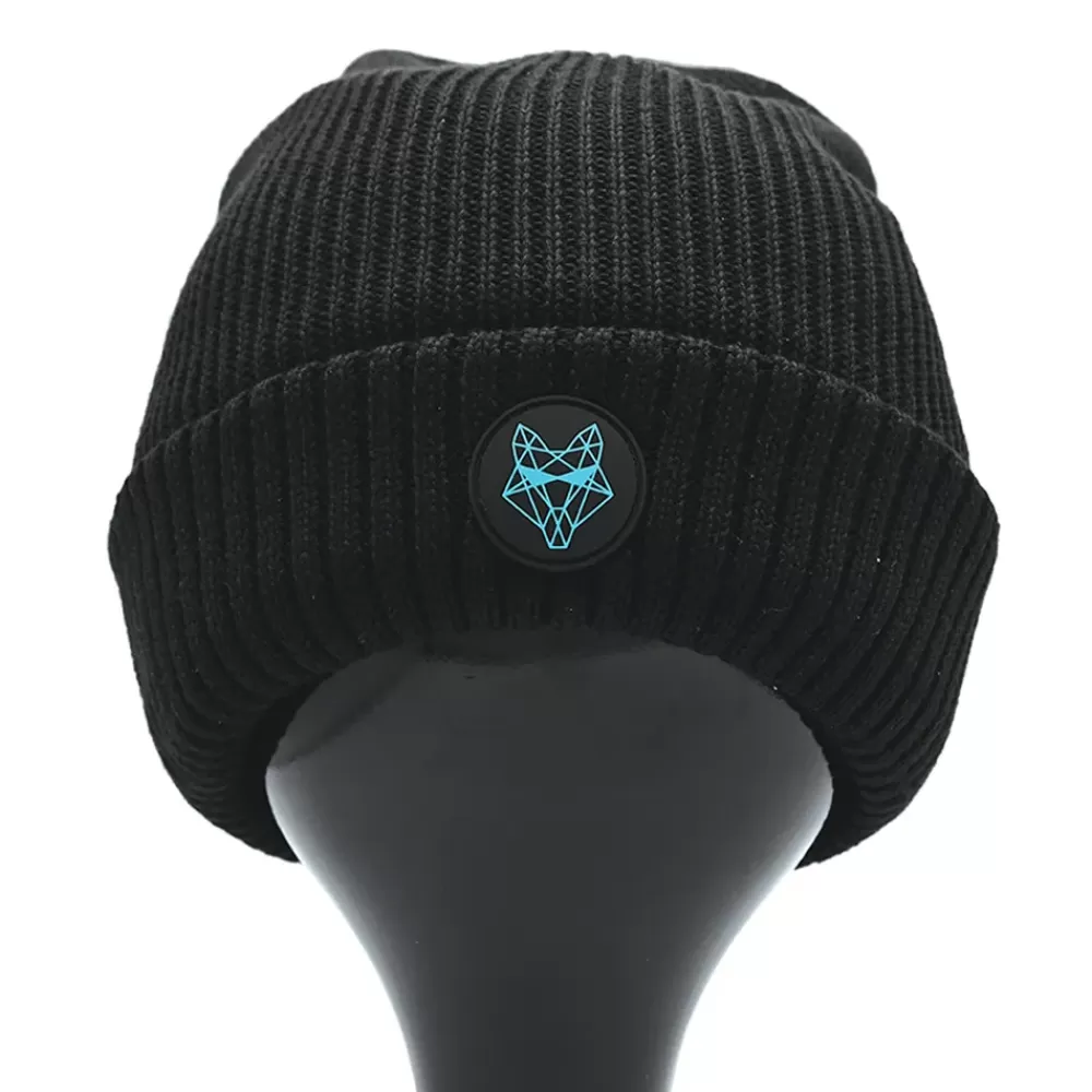 Wolf Powerbeam LED Waterproof Black Fishing Beanie- Clothing