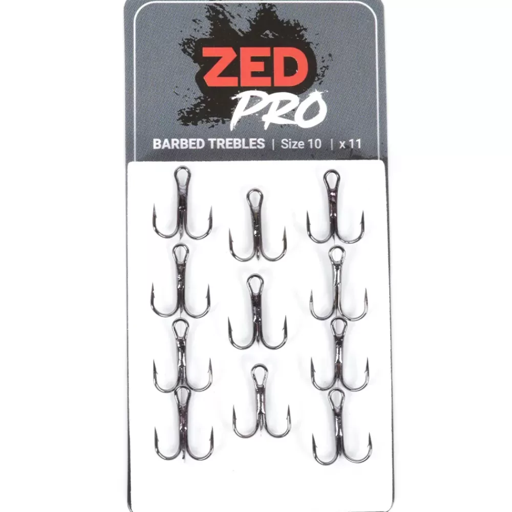 Pike Pro ZedPro Treble Barbed Hooks